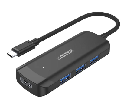 Hub USB UNITEK Hub USB-C 3x USB-A 3.1, HDMI 4K/30Hz H1110B